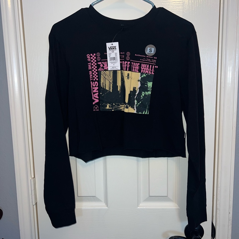 Vans cropped long sleeve NWT